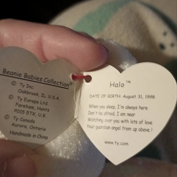 Halo the Bear Ty Beanie Baby retired - Picture 7 of 7